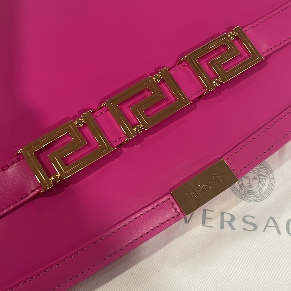 VERSACE Pink Greca Goddess Clutch - Picture 5 of 10